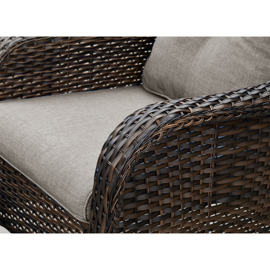 Gymojoy Outdoor Patio Rattan Chairs with Cushions Set of 2