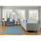 Rattan Geometric Rug