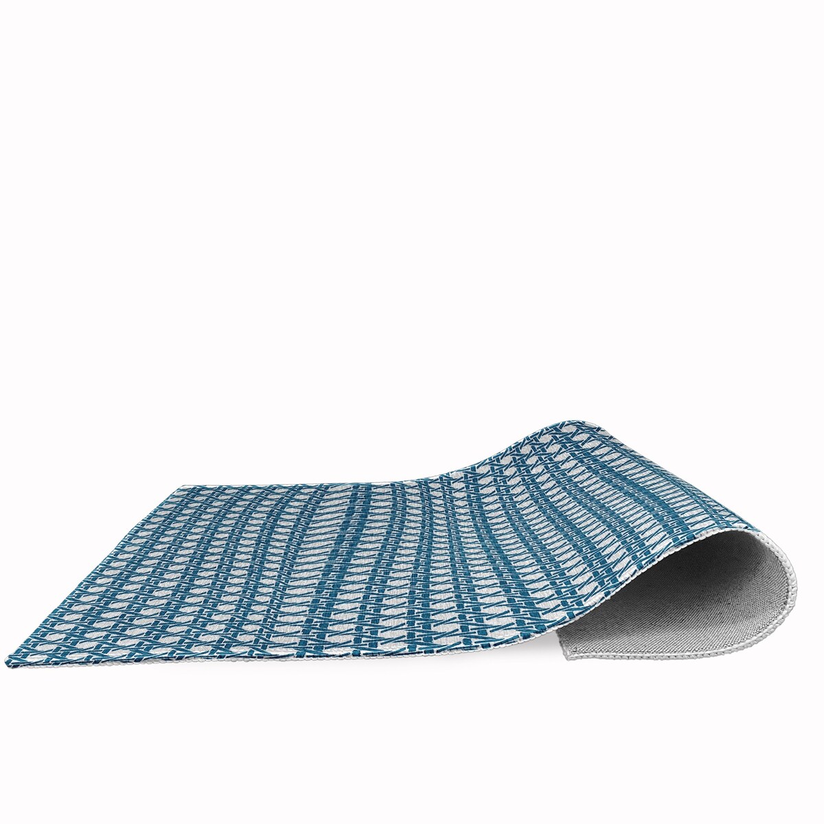 Rattan Geometric Rug