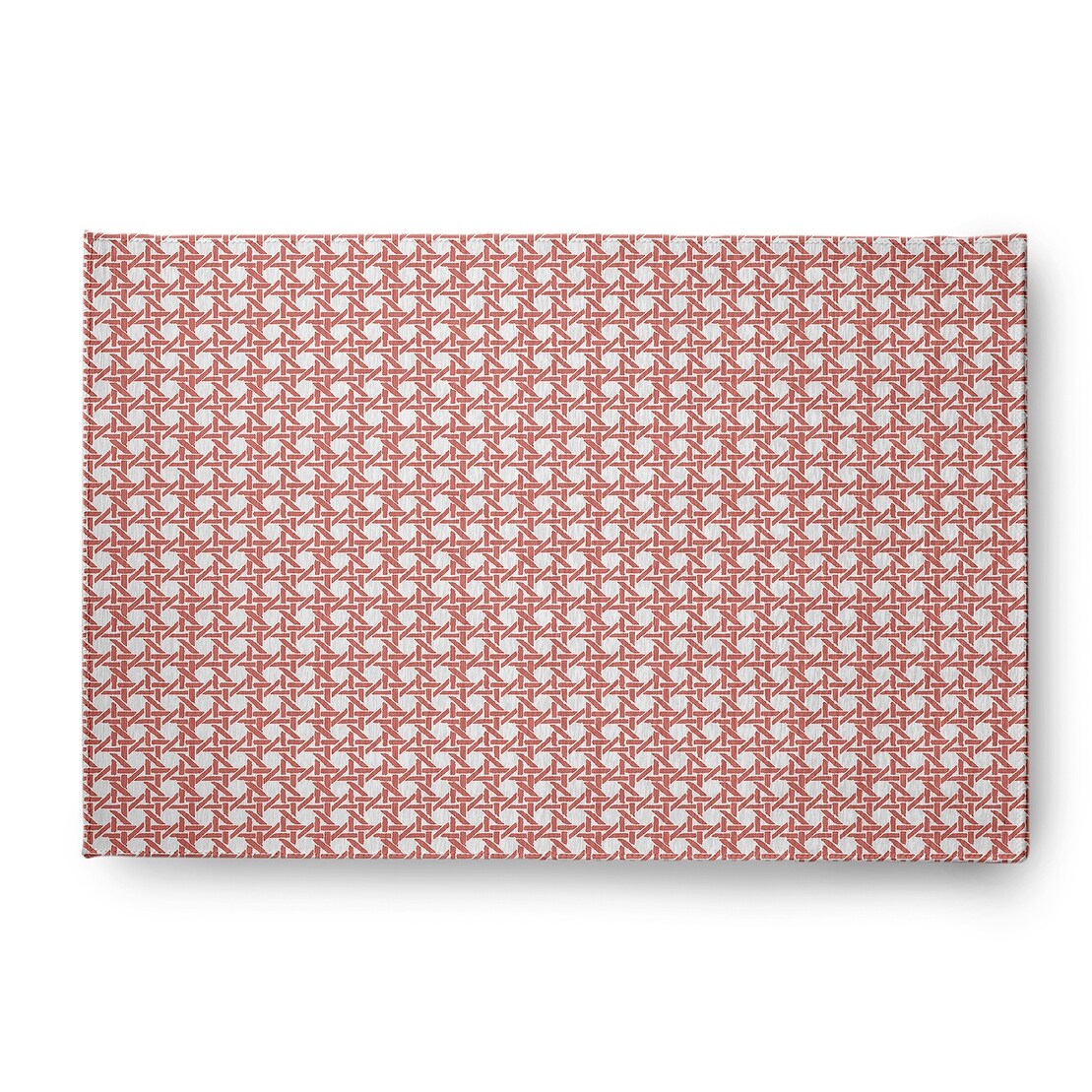 Rattan Geometric Rug