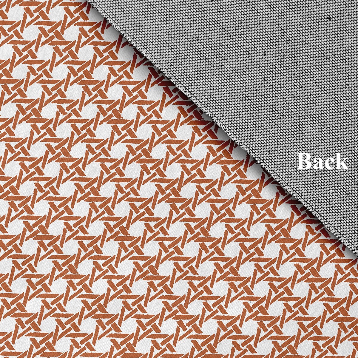 Rattan Geometric Rug