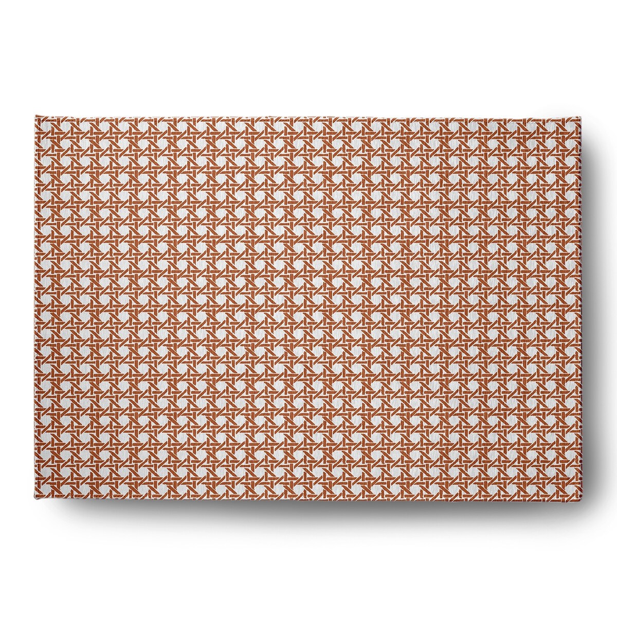 Rattan Geometric Rug