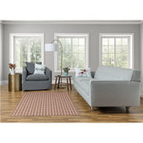 Rattan Geometric Rug