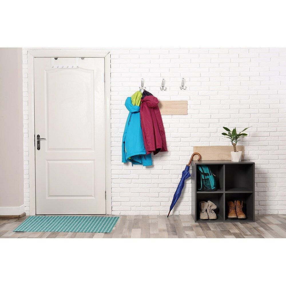 Rattan Geometric Rug