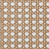 Rattan Geometric Rug