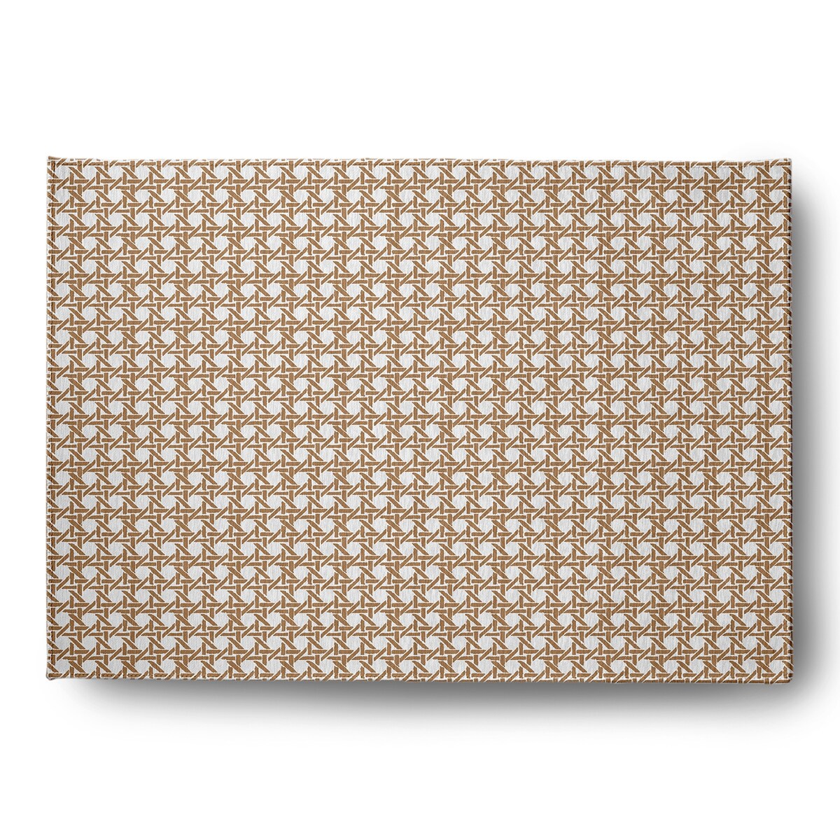 Rattan Geometric Rug