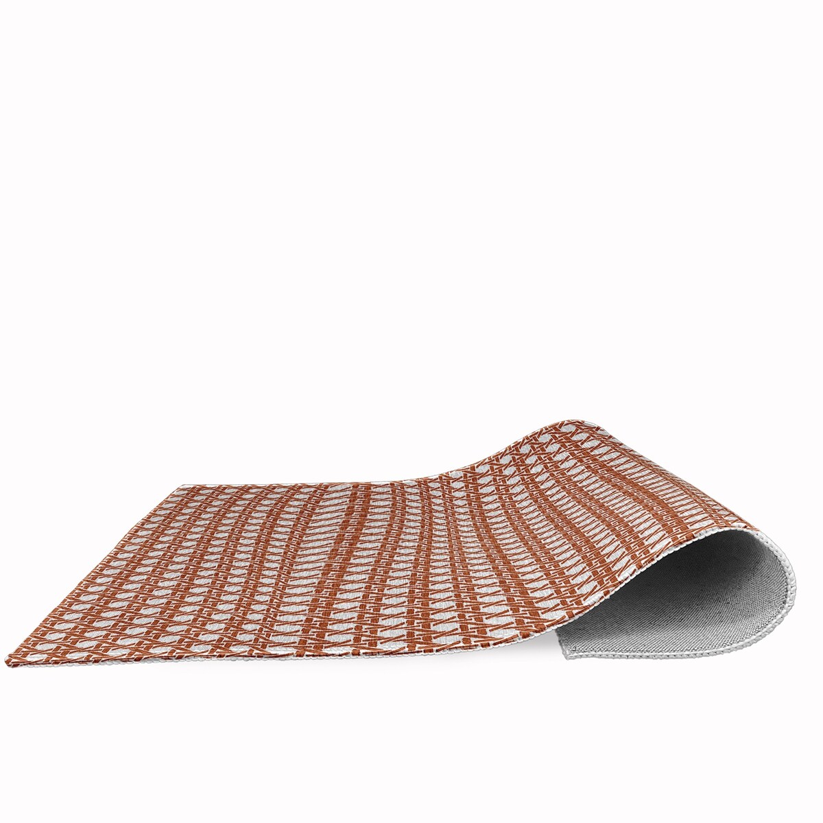 Rattan Geometric Rug