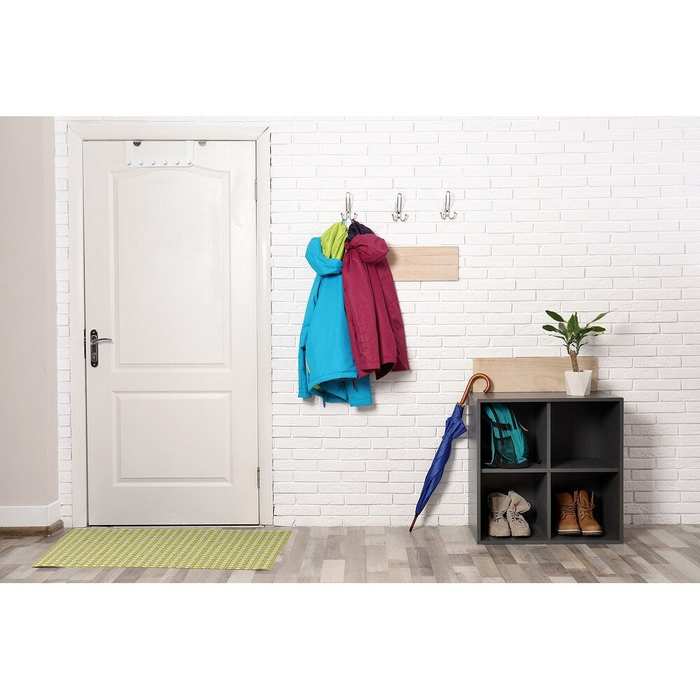 Rattan Geometric Rug