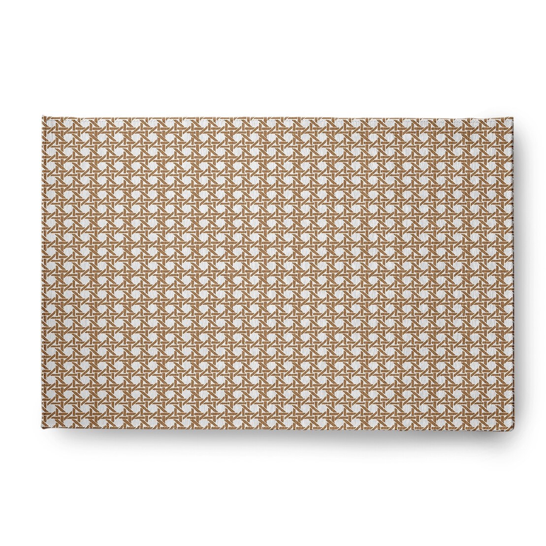 Rattan Geometric Rug
