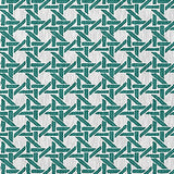 Rattan Geometric Rug
