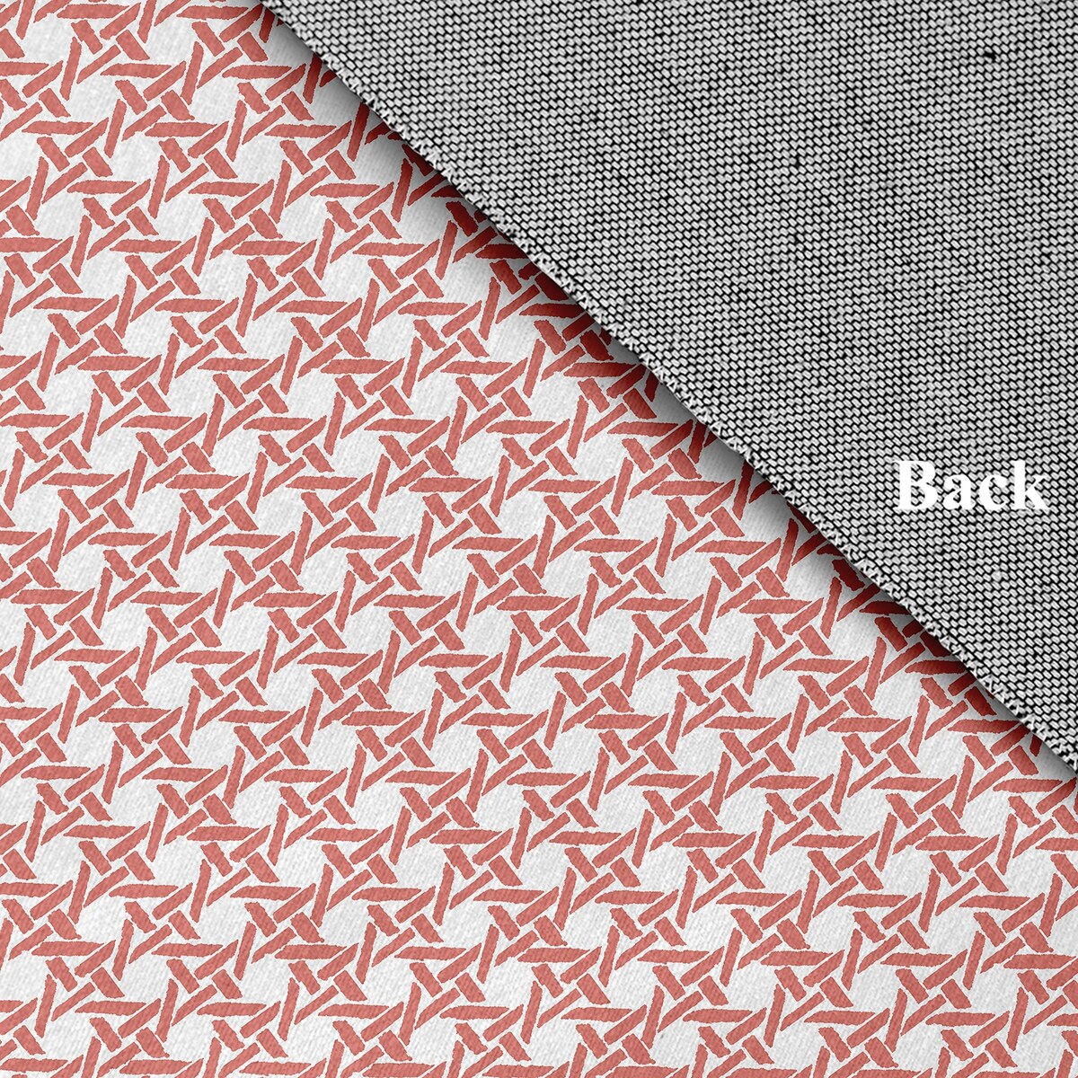 Rattan Geometric Rug