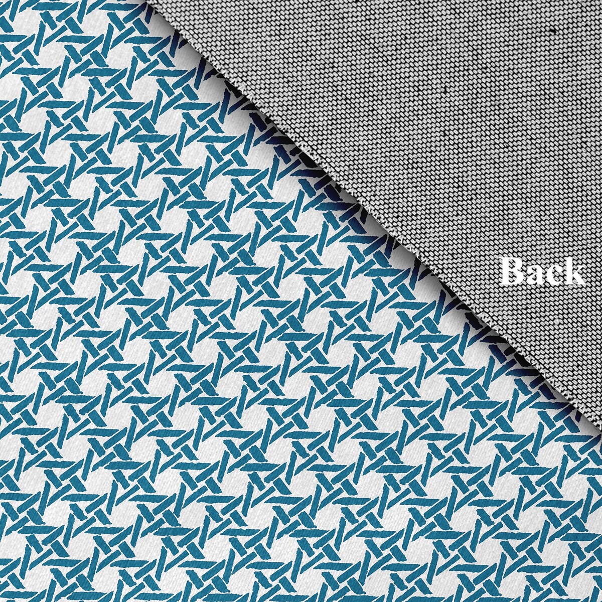 Rattan Geometric Rug