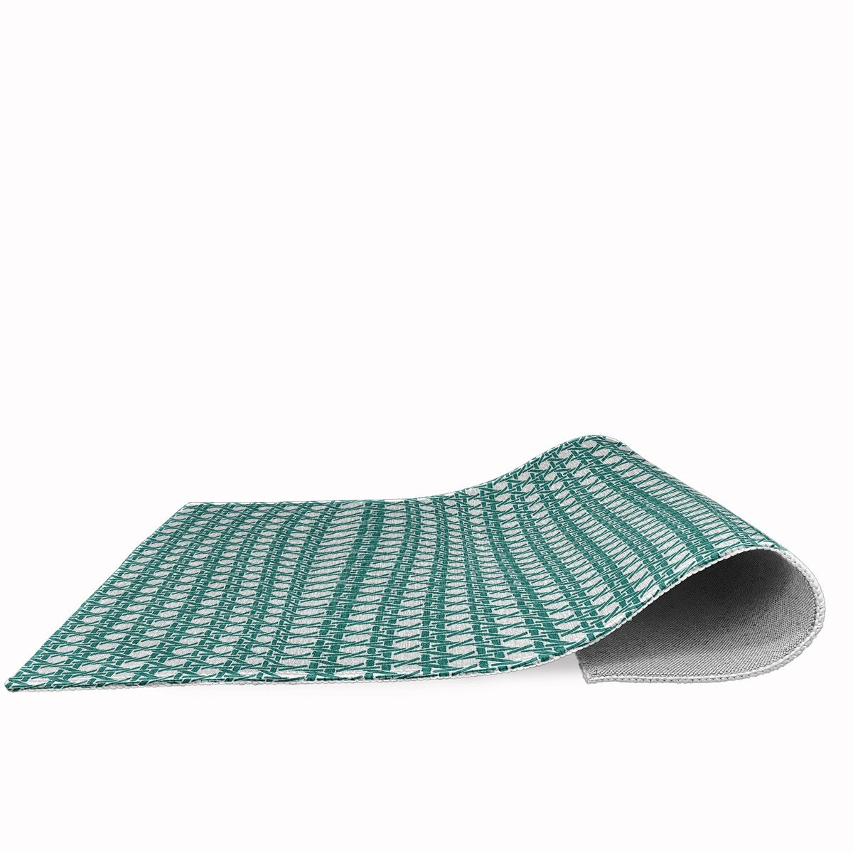 Rattan Geometric Rug