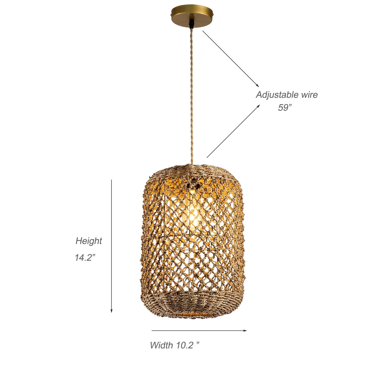 Rattan Pendant Light