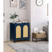Rattan Storage Cabinet with Doors and Adjustable Shelves,Free Standing Cabinet for Entryway, Living Room,Kitchen