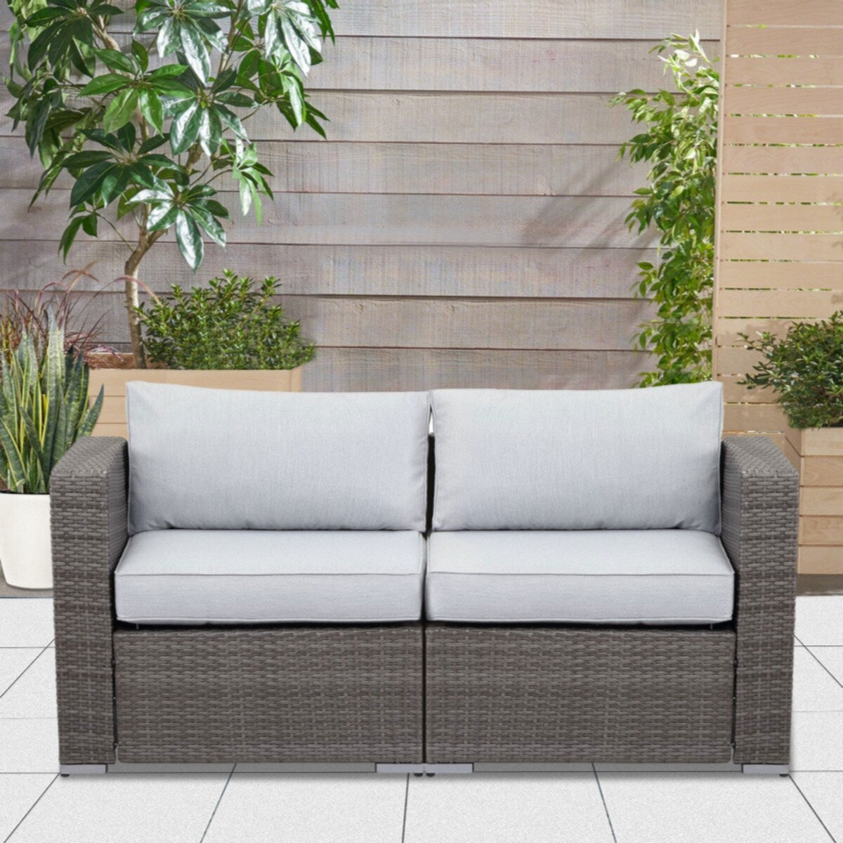 Rattan Wicker Modern Twin Navy Blue Couch Small Sleeper Sofa For Small Spaces Furniture