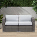 Rattan Wicker Modern Twin Navy Blue Couch Small Sleeper Sofa For Small Spaces Furniture