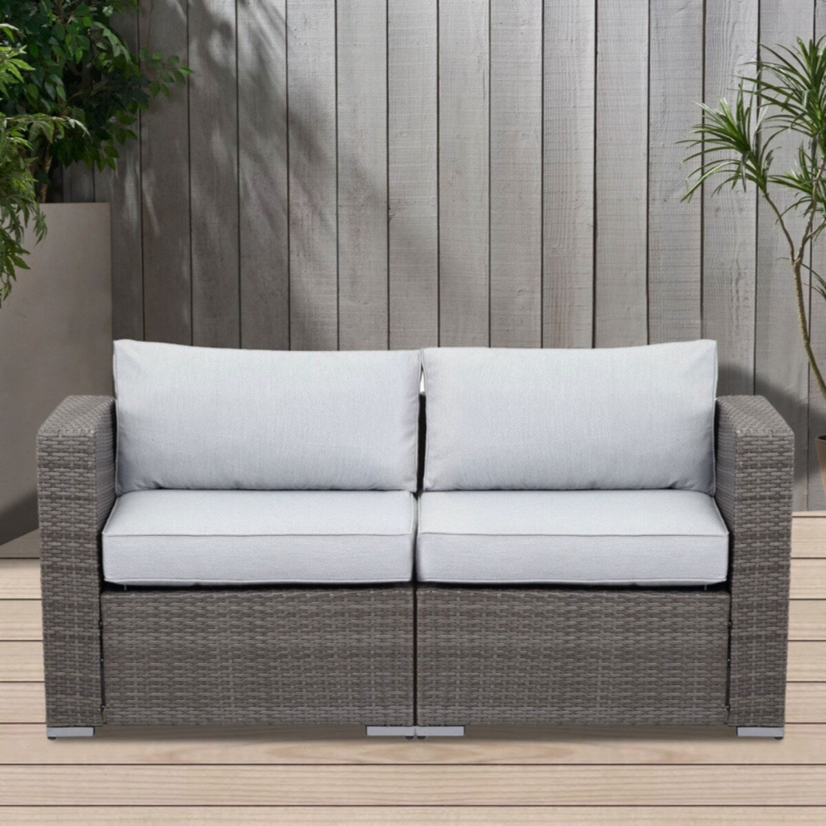 Rattan Wicker Modern Twin Navy Blue Couch Small Sleeper Sofa For Small Spaces Furniture