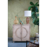 Rattan & Mango Wood Table Lamp with Jute Shade, Modern Table Lighting