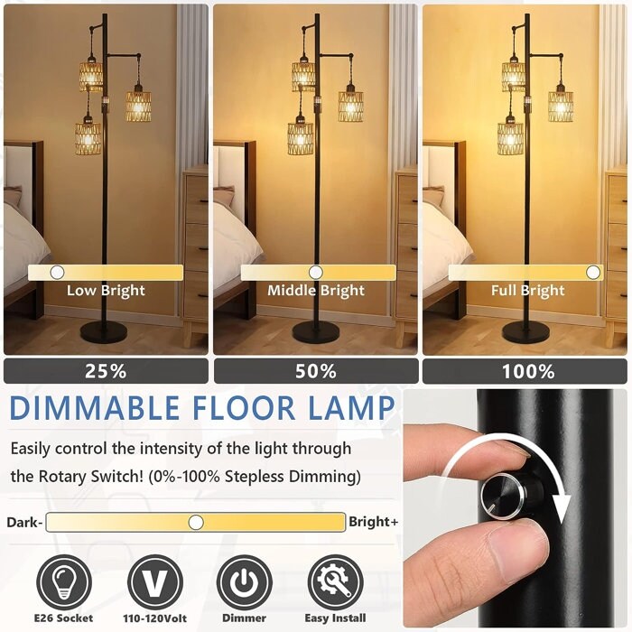 Ratten Tree Floor Lamp