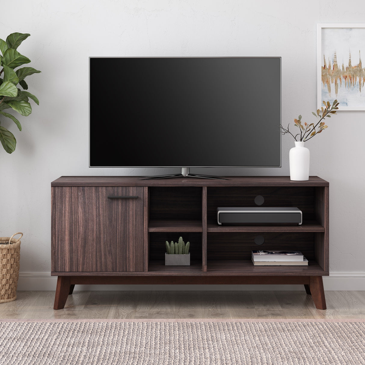 Rattler Mid-century Storage TV Stand by Christopher Knight Home