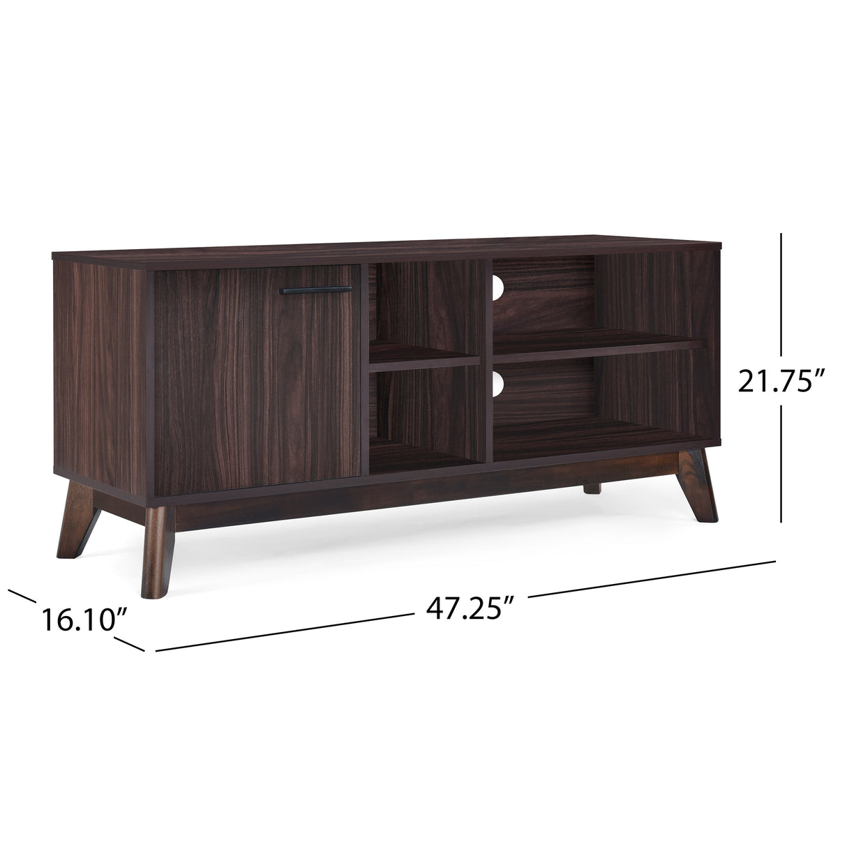 Rattler Mid-century Storage TV Stand by Christopher Knight Home