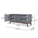 Rattler Mid-century Storage TV Stand by Christopher Knight Home