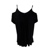 Raviya Women's Plus Size Cold-Shoulder Peasant Cover-Up