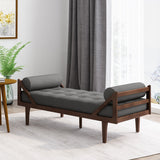 Rayle Tufted Chaise Lounge with Pillows by Christopher Knight Home - 65.00" W x 27.75" D x 23.75" H