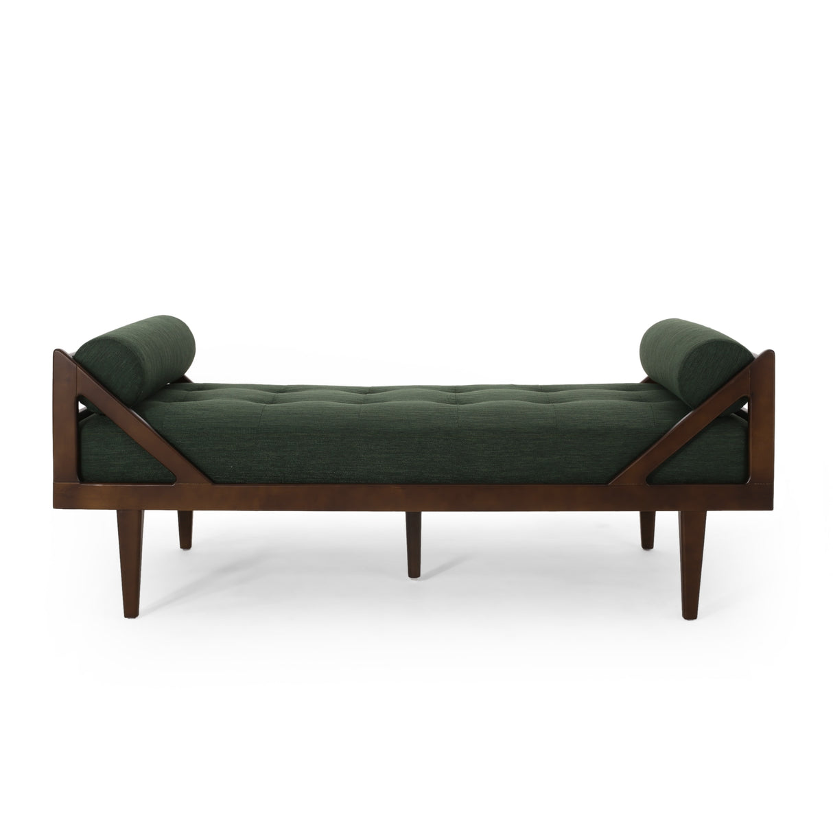 Rayle Tufted Chaise Lounge with Pillows by Christopher Knight Home - 65.00" W x 27.75" D x 23.75" H