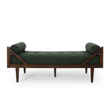 Rayle Tufted Chaise Lounge with Pillows by Christopher Knight Home - 65.00" W x 27.75" D x 23.75" H