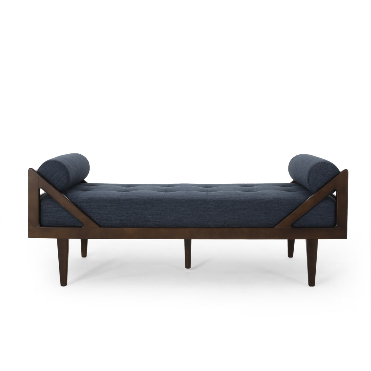 Rayle Tufted Chaise Lounge with Pillows by Christopher Knight Home - 65.00" W x 27.75" D x 23.75" H
