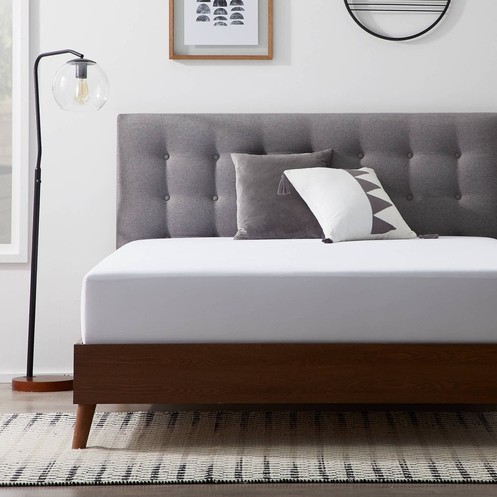 Rayon from Bamboo Jersey Waterproof Fitted Mattress Protector by Lucid Comfort Collection