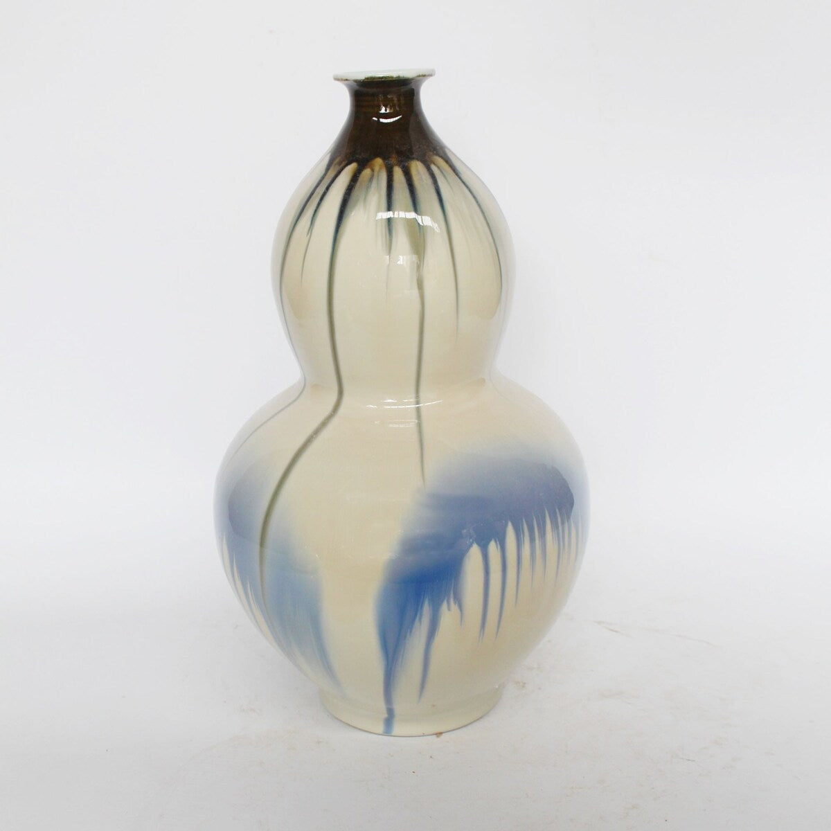 Reaction Glazed Gourd Vase Small