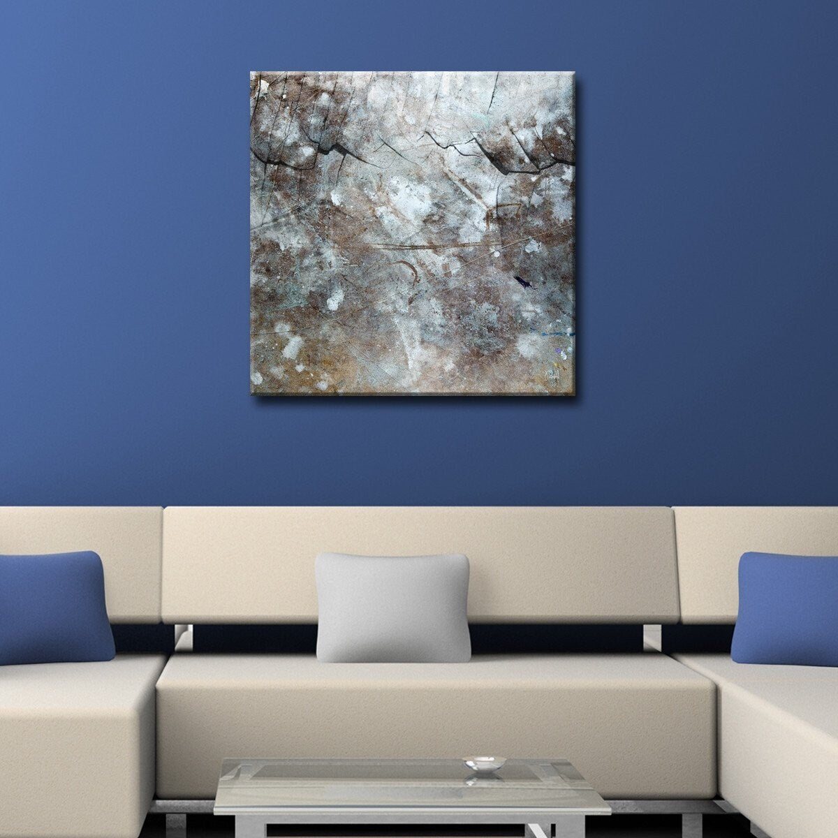 Ready2HangArt 'Abstract ABS XV' Modern Canvas Wall Art