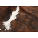 Real Cowhide Rug Brindle & White