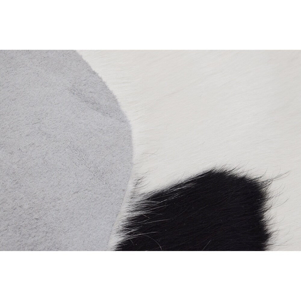 Real Cowhide Rug Brindle & White