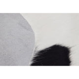 Real Cowhide Rug Brindle & White