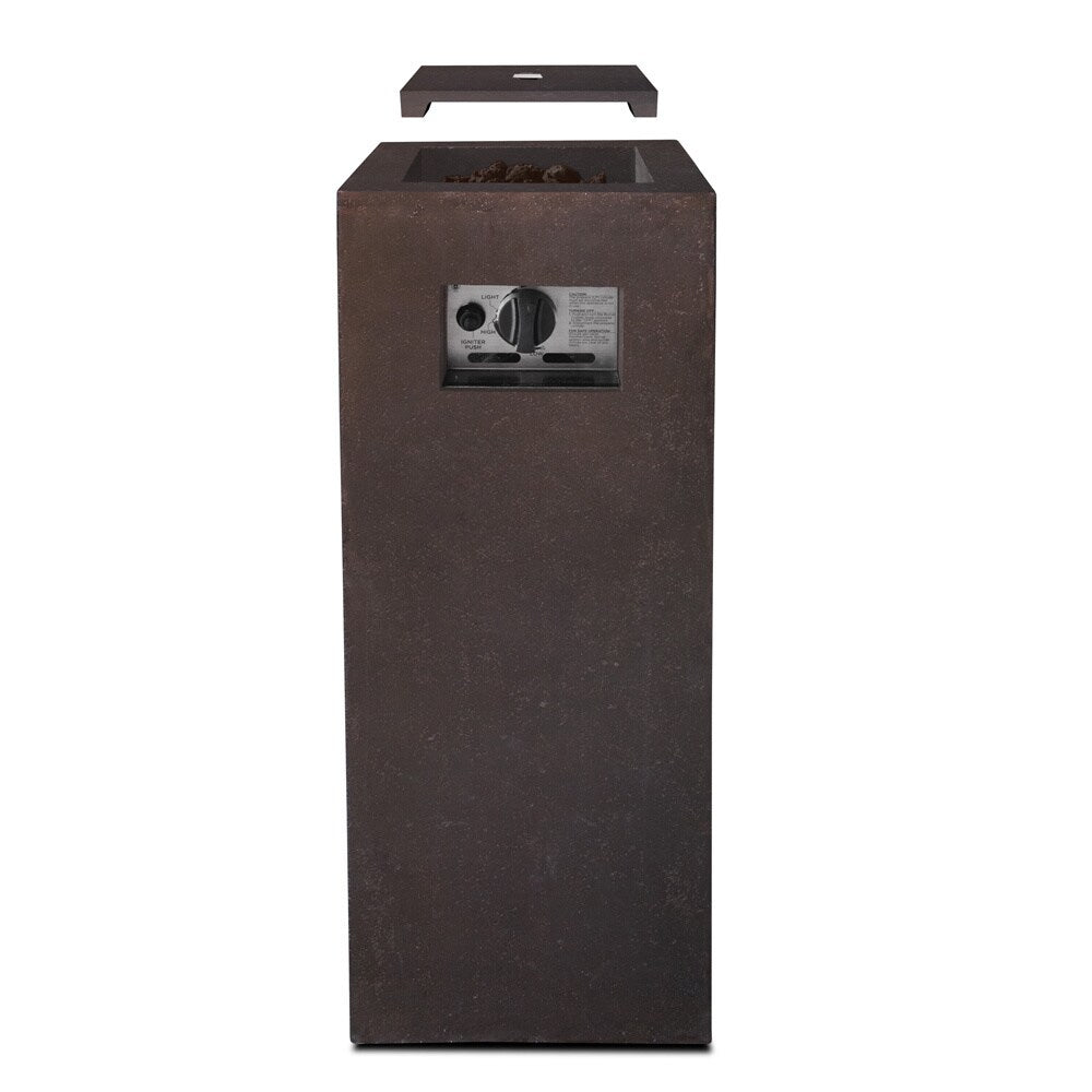 Real Flame Kodiak Brown Baltic Fire Column