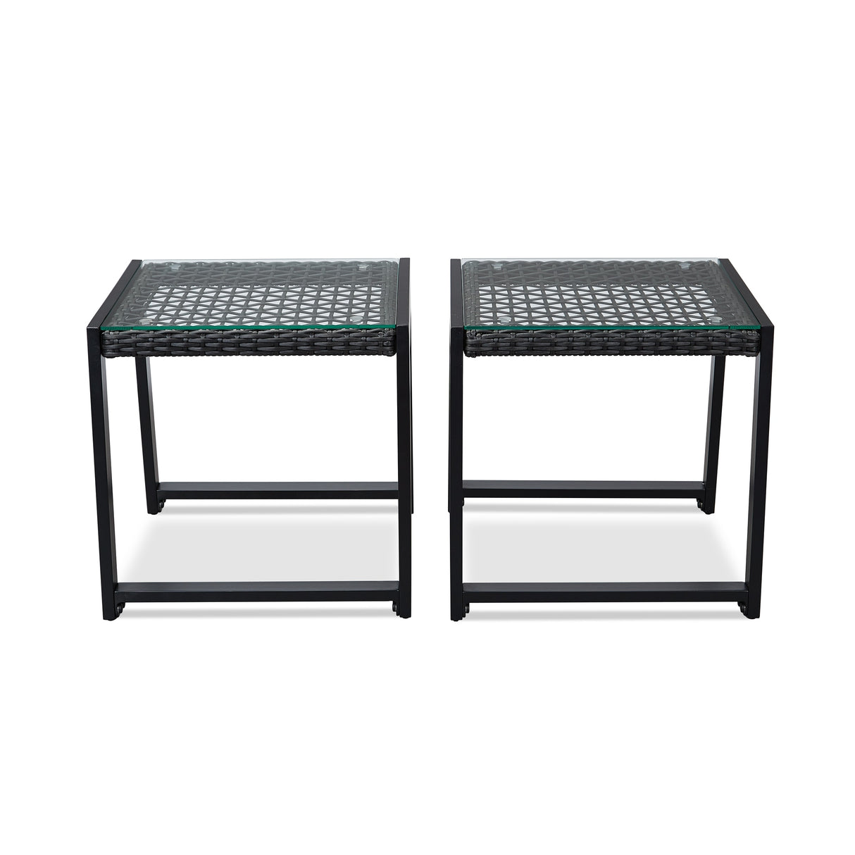 Calvin 20" End Table Set of Two in Black by Real Flame