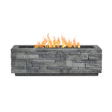 Gray Ledgestone 48" LP Fire Table w/NG conversion by Real Flame