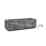 Gray Ledgestone 48" LP Fire Table w/NG conversion by Real Flame