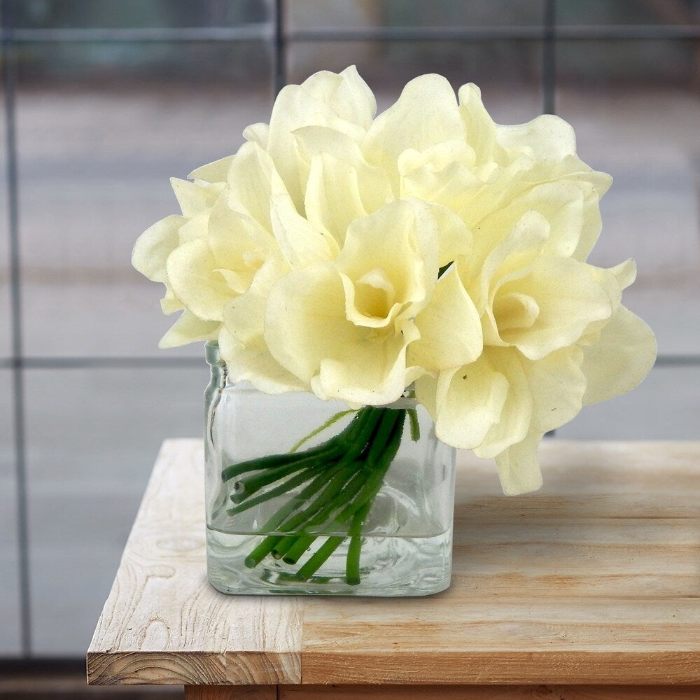 Real touch cymbidium orchid arrangement