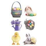 Realistic Easter Cutouts, Party Decor, 6 Pieces