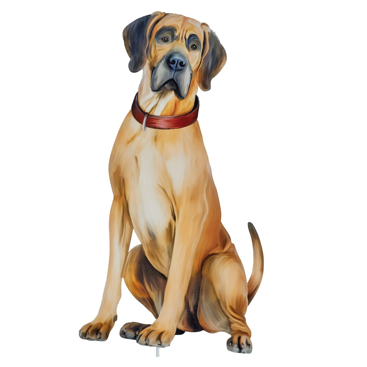 Realistic Great Dane Outdoor Garden Stake - 20.200 x 14.750 x 1.750