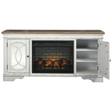 Realyn 74" TV Stand with Electric Fireplace