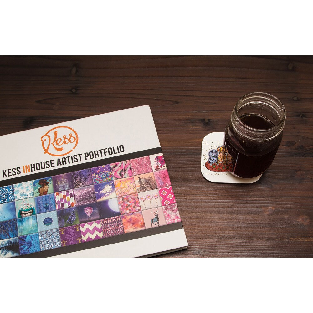 Kess InHouse Rebecca Fischer 'Maksim Murray Enzo Ruby & Willy' Daschunds Coasters (Set of 4)
