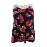 Rebellious One Juniors' Crochet-Back Tank Top