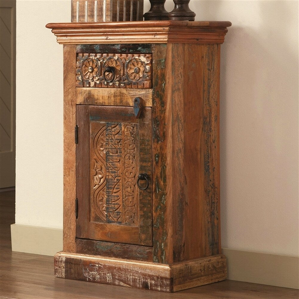 Reclaimed Wood Decorative Accent Cabinet