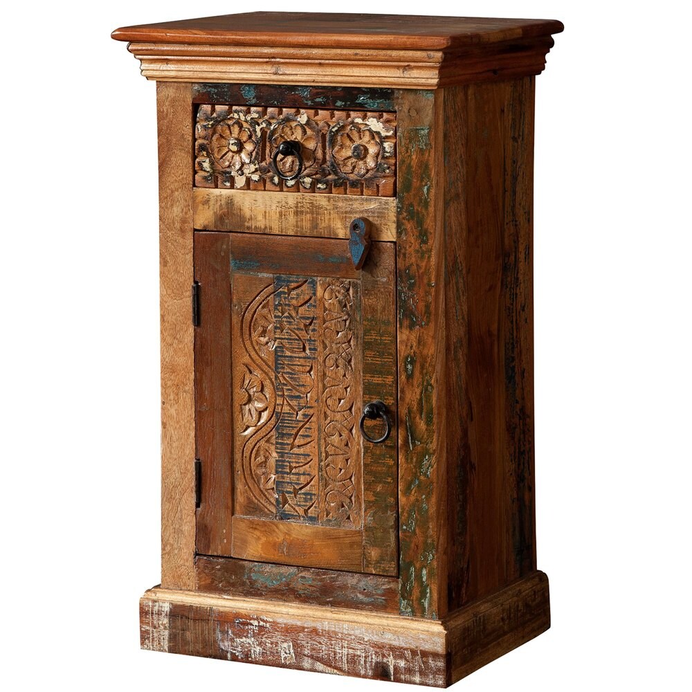 Reclaimed Wood Decorative Accent Cabinet